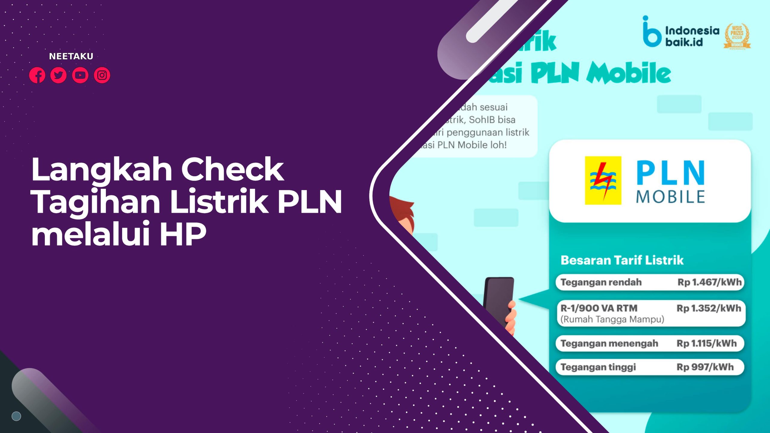Langkah Check Tagihan Listrik PLN melalui HP