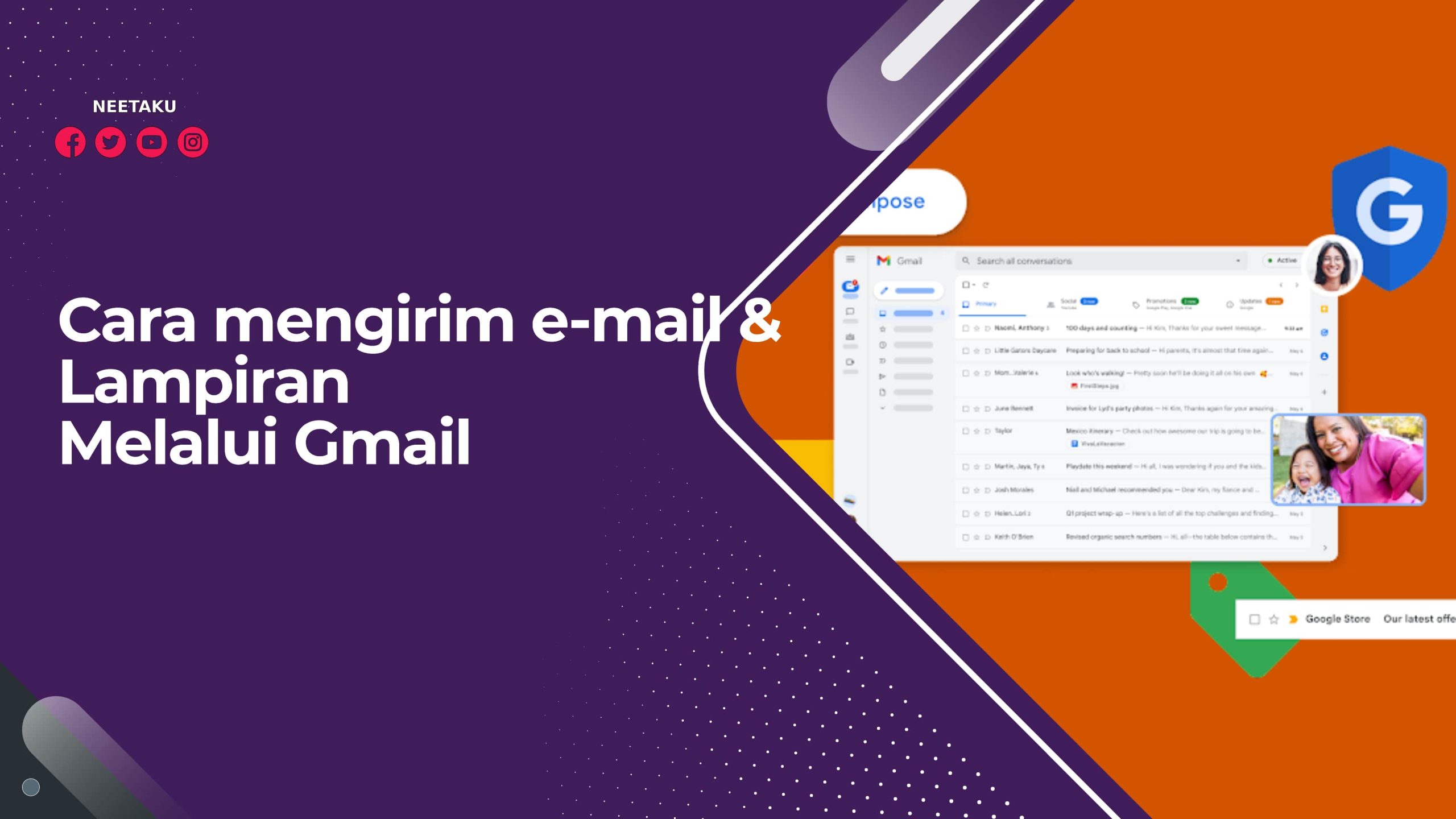 Cara mengirim e-mail & lampiran melalui Gmail